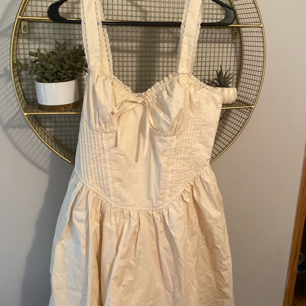 Sav Corset Mini Dress Cream